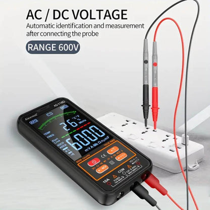 Smart Digital Multimeter Auto-Ranging Tester, Voltage, Current, Resistance, Temperature & More