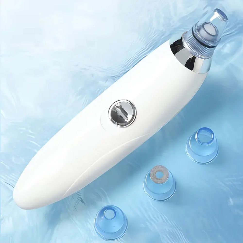 Blackhead Vacuum Remover, Portable Facial Pore Cleaner with 4 Probes, Safe & Gentle Blackhead Removal