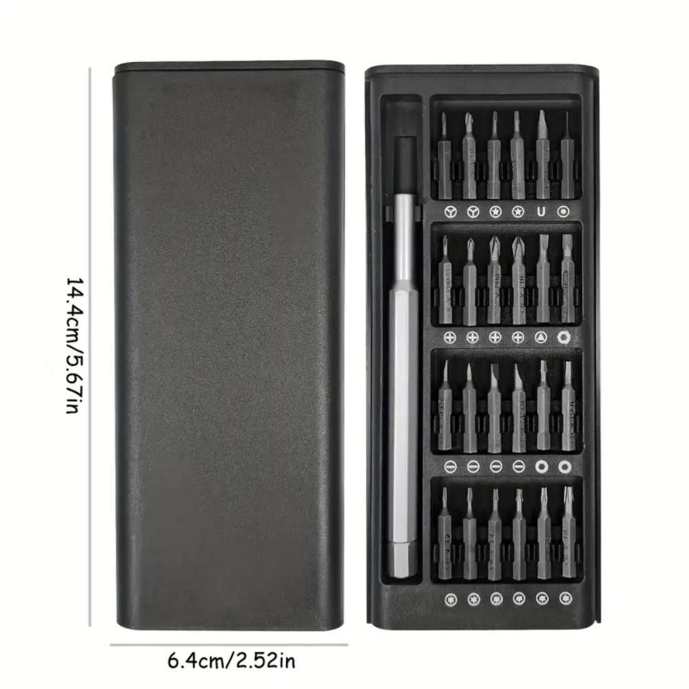 25-in-1 Precision Screwdriver Set, Multi-Function Repair Tools for Mobile Phones & Tablets, Includes Various Screw Heads