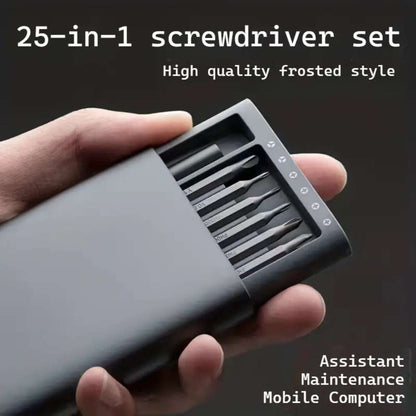 25-in-1 Precision Screwdriver Set, Multi-Function Repair Tools for Mobile Phones & Tablets, Includes Various Screw Heads