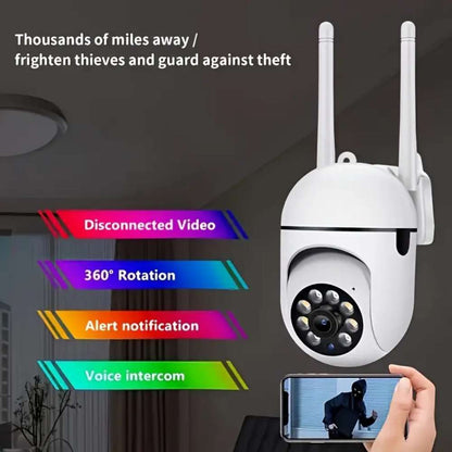 TERUHAL 1440p HD WiFi Security Camera, Night Vision, Motion Detection, Two-Way Audio, USB Powered, Mobile App Control, Indoor Surveillance