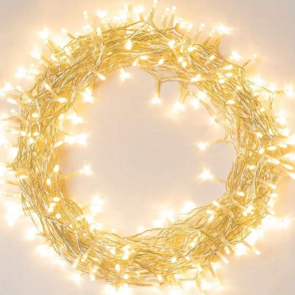 LED Fairy Lights Garland, Battery-Powered Transparent String, for Mother's Day, Christmas, Wedding & Party Decorations