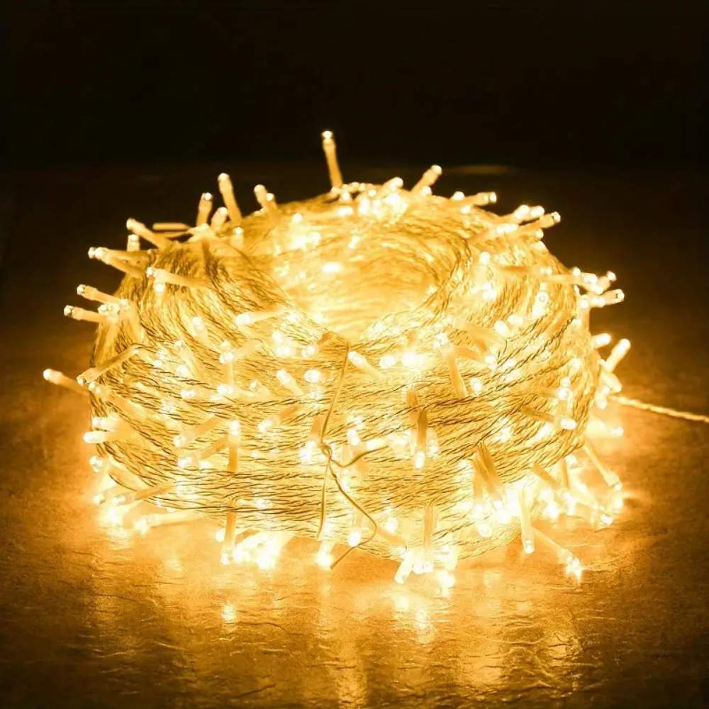 LED Fairy Lights Garland, Battery-Powered Transparent String, for Mother's Day, Christmas, Wedding & Party Decorations