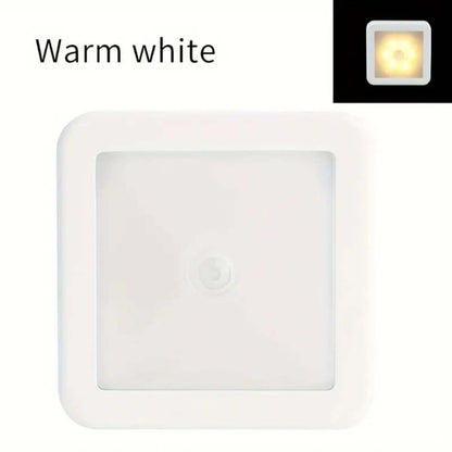 1 Pc 6-LED Motion Sensor Night Light, Wireless Wall Lamp for Closet, Stairs, Bedroom, Corridor, Indoor Decoration Lighting