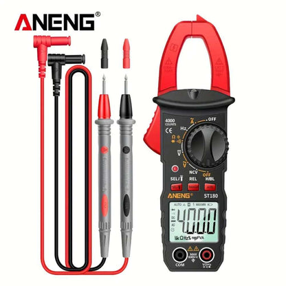 ANENG ST180 Digital Clamp Meter 4000 Counts, AC Current, Voltage, Capacitance, NCV, Ohm Tester